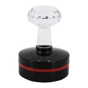 Pre Ink Crystal Handle Round Flash Stamp