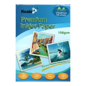 Premium Inkjet Paper A4 (8.268"x11.693") 108 GSM 100 Sheets
