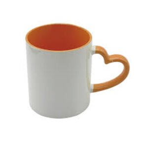 Heart Shape Handle Color Mug