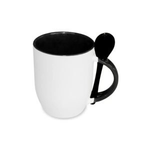 Inner Color Mug With Spoon