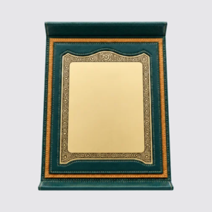 Premium Wooden Award Shield 10"x14" Green P4