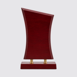 Standard Wooden Award Shield 3.5"x6.5" Maroon S15