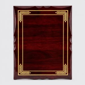 Premium Wooden Award Shield 8"x10" Brown P6