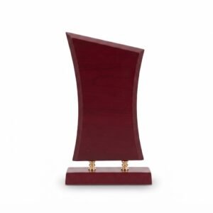 Standard Wooden Award Shield 3.5"x6.5" Maroon S15
