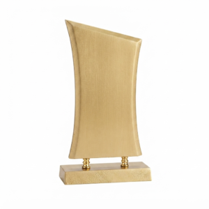 Standard Wooden Award Shield 3.5"x6.5" Golden S18