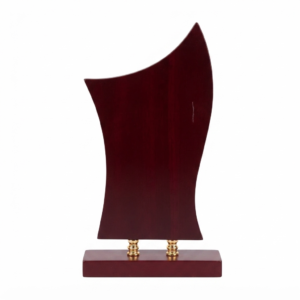 Standard Wooden Award Shield 3"x6" Maroon S12