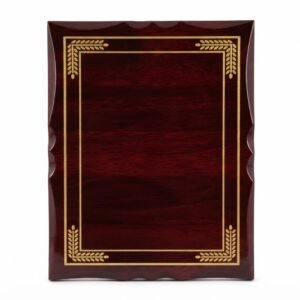 Premium Wooden Award Shield 8"x10" Brown P6