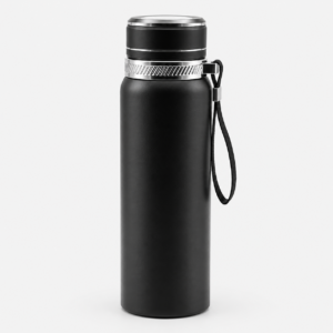 Premium Metallic Trim Thermos Flask