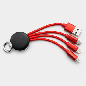 3-in-1 Multi-Charging Cable Keyring