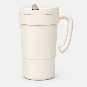 Modern Insulated Coffee Mug with Open Handle