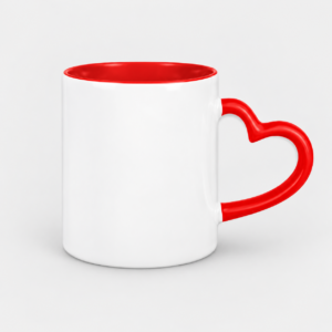 Custom Heart Handle Mug