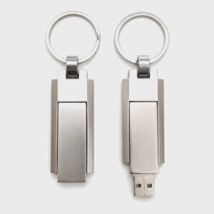 Silver Swivel Metal USB Drive